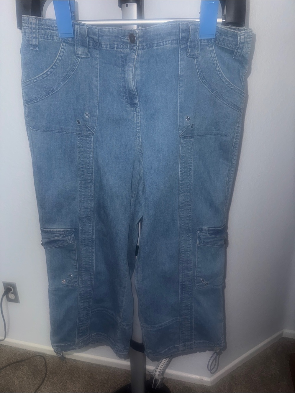 Style & Co. Light Blue Women's Boyfriend Cargo Jeans